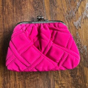 Vera Bradley Fuchsia Quilted Wristlet